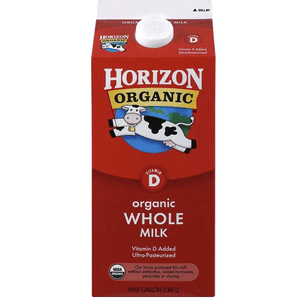 Organic Whole Milk 64 Fl Oz (1900 Ml)