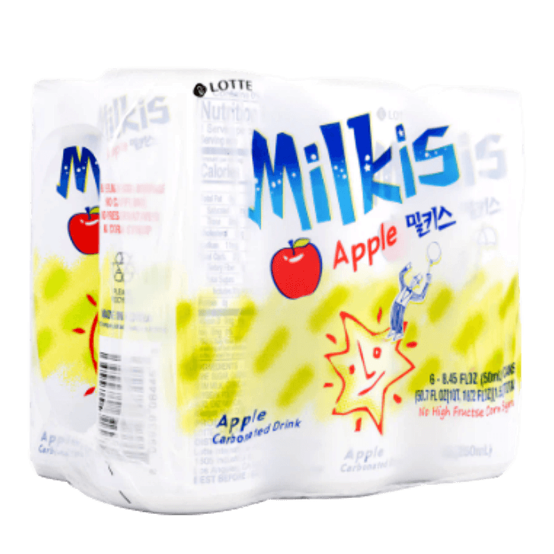 Lotte Milkis Apple 6 PK 50.70 FL OZ (1500 ML)