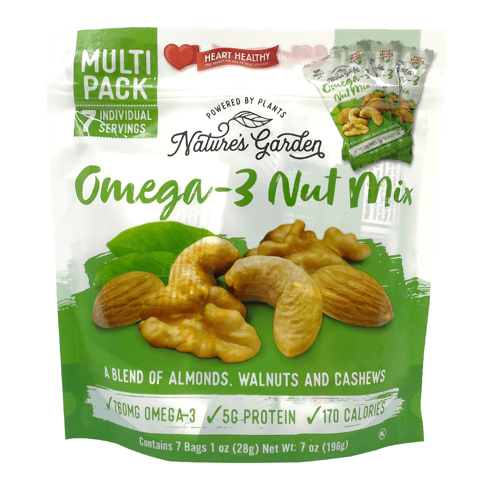 Nature S Garden Omega 3 Nut Mix Multipack 1.2oz 7 Bags