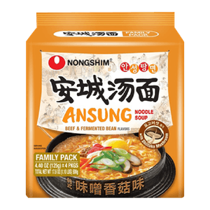 Ansung Tang Myun 4.4oz(125g) 4 Packs