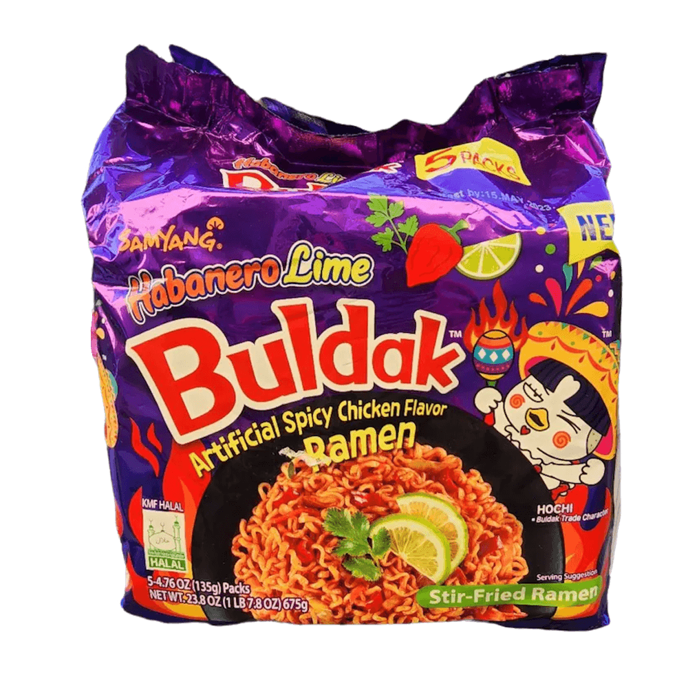 Habanero Lime Hot Chicken Flavor Ramen 4.76oz(135g) 5 Packs - H Mart