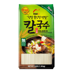 Fresh Flat Wheat Noodle Kalguksu 3lb(1.36kg)