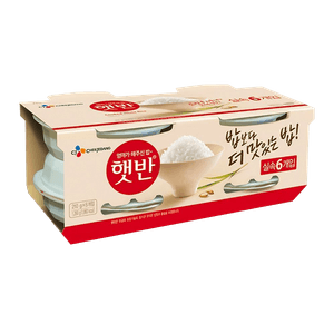 Hetbahn Cooked White Rice 7.4oz(210g) 6 Ea