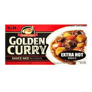 Golden Curry Sauce Mix Extra Hot Flavor 7.8oz(220g)