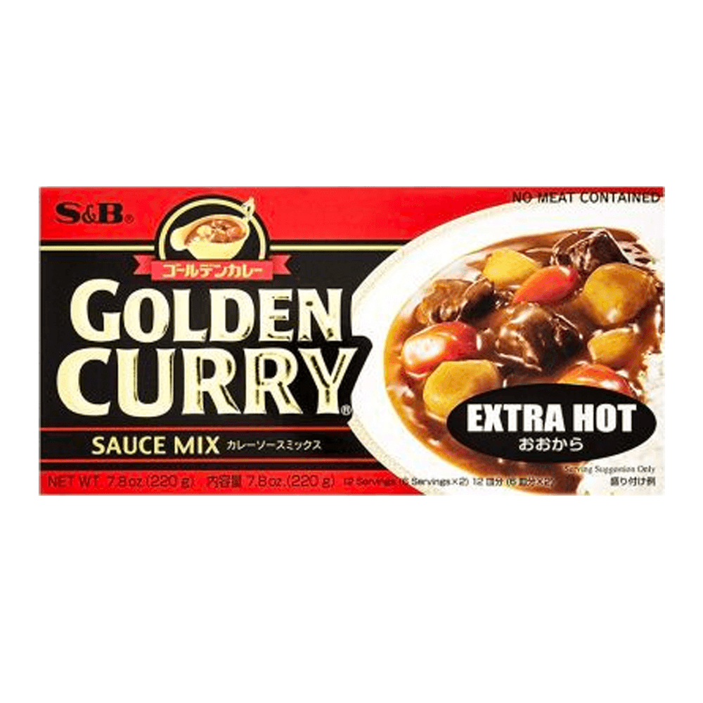 Buy S&B Curry Golden Extra Hot 7.8oz X 6 골든카레 아주 매운맛 HMart H Mart