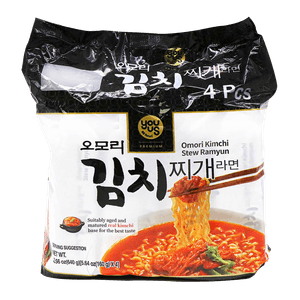 You Us Omori Kimchi Stew Ramen 5.64oz(160g) 4 Packs