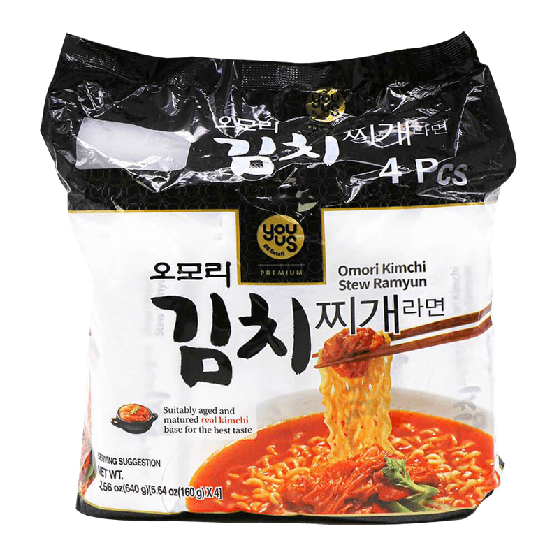 Omori Kimchi Stew Ramen 5.64oz(160g) 4 Packs - H Mart