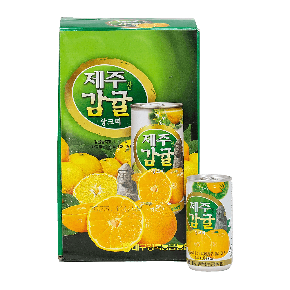 Nonghyup Jeju Mandarin Orange Juice 5.92 fl.oz(175ml) 15 Cans