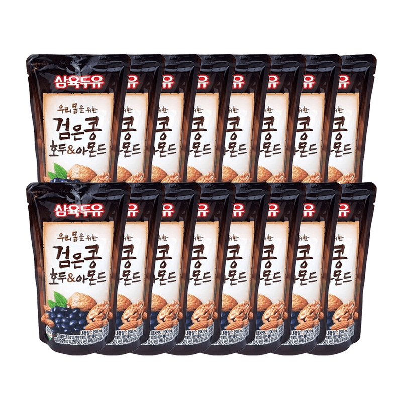 Samyook-Soymilk-With-Black-Bean-Walnut---Almond-Pouches-6.42-Fl.oz-190ml--20-Ea-3