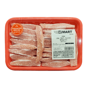 Sliced Pork Jowl Meat 0.5lb (227g)