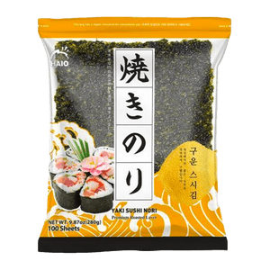 Yaki Sushinori Premium Roasted Laver 10.6oz(300g) 100 Sheets