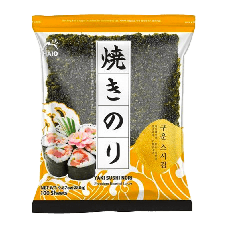 Nori’s Yaki Sushinori Premium Roasted Laver 10.6oz(300g) 100 Sheets - H Mart