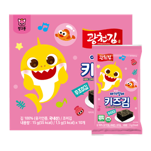 KwangCheon Pink Fong Organic Seaweed 0.53oz(1.5g) 10 Packs