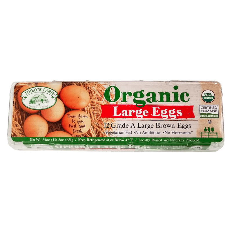 Today-s-Farm-Grade-A-Organic-12-Large-Brown-Eggs-24oz-681g-