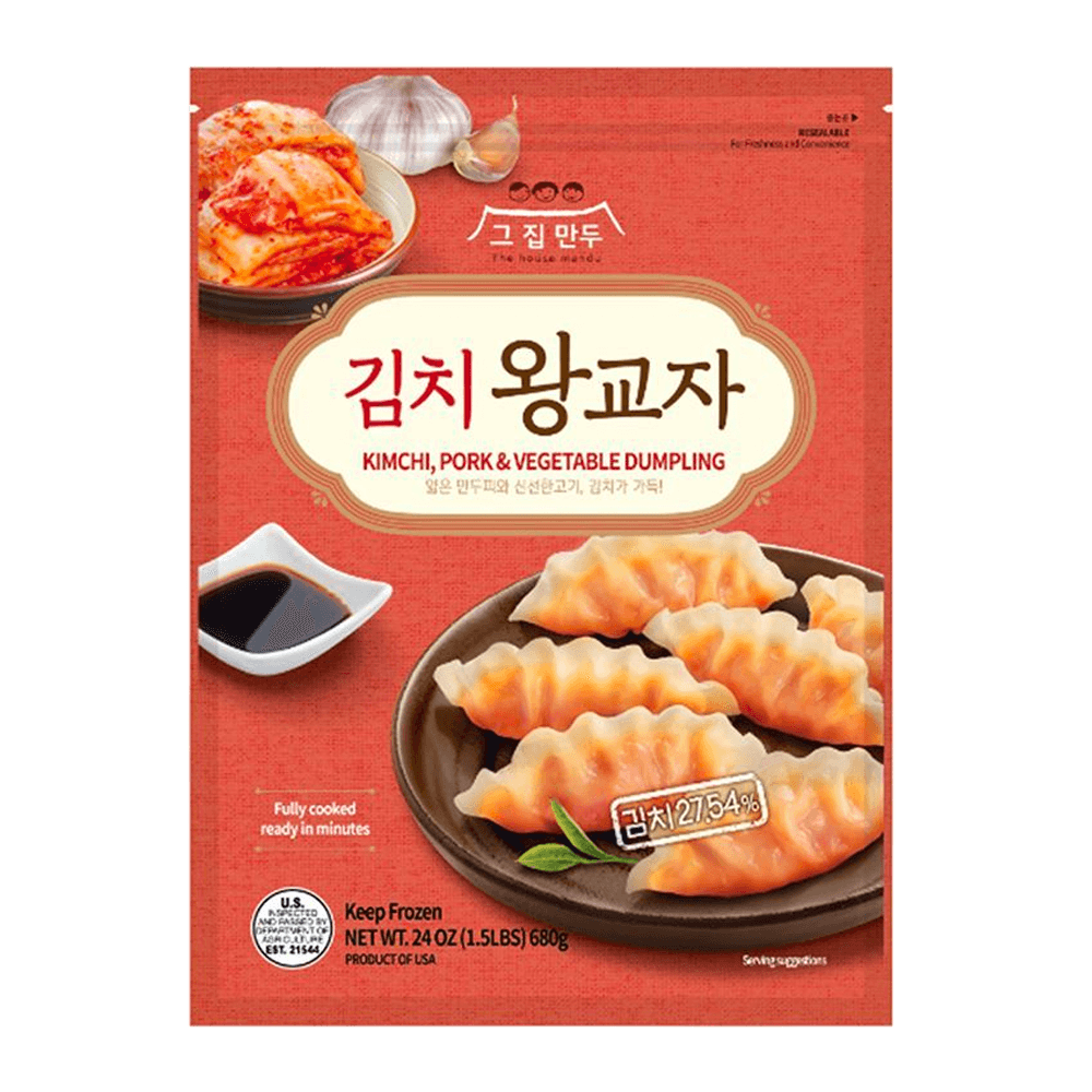 Kimchi & Pork & Vegetable Dumpling 24oz(680g) - H Mart