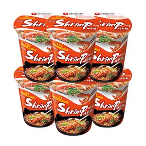 Spicy Shrimp Flavor Cup Noodle Soup 2.36oz(67g) 6 Cups