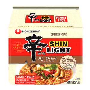 Air Dried Shin Ramen Light 3.4oz(97g) 4 Packs