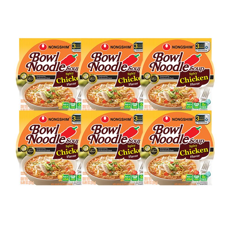 Nongshim-Spicy-Chicken-Bowl-Noodle-Soup-3.03oz-86g--12-Cups