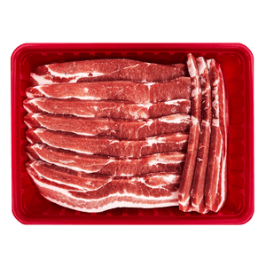 Sliced Pork Belly, Frozen 5lb(2.26kg)