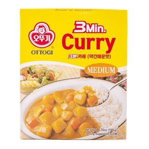 Ottogi 3 Minutes Curry Medium Hot Flavor 6.7oz(190g)