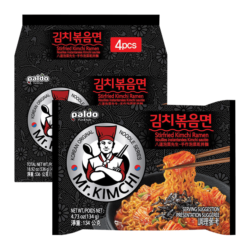 Paldo-Mr.Kimchi-Stir-fried-Ramen-Bundle-4.72oz-134g--4-Packs