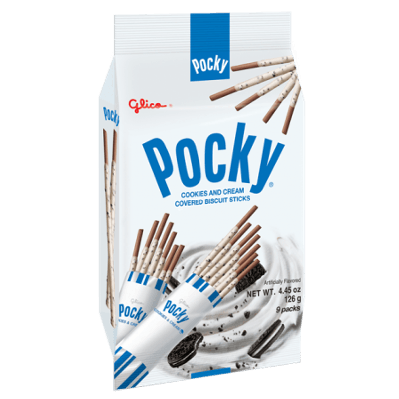 Pocky Cookies and Cream Covered Biscuit Sticks 4.57oz(129.6g) 9