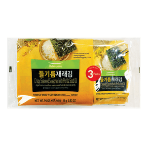 Crispy Seaweed Seasoned With Perilla Seed Oil 0.17oz(5g) 3 Packs