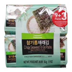 Crispy Seaweed To Go Packs 0.16oz(4.5g) 12 Packs