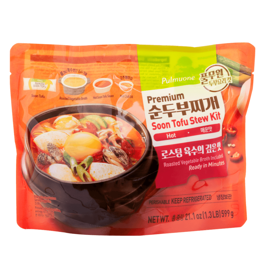 Soon Tofu Stew Kit (Hot) 21.1oz(599g) - H Mart