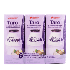 Taro Flavored Milk Drink 6.8FLOZ (200ml) 6 Pack