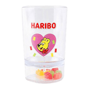 Pink Goldbear Clear Cup