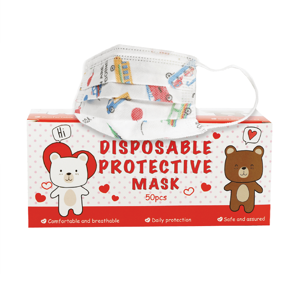 Buy 3-Ply Disposable Face Mask for Kids 50 pcs | HMart - H Mart