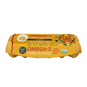 Omega-3 Free Range Brown 12 Eggs Large 24oz(681g)