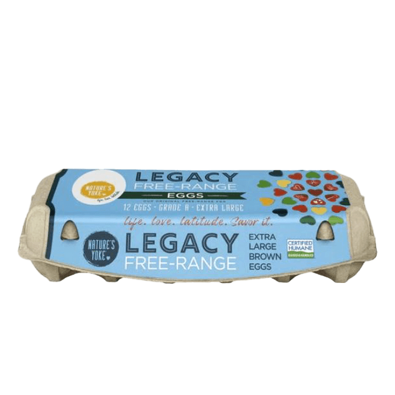 Legacy Free Range Brown Grade A 12 Eggs Extra Large 24oz(681g) - H Mart