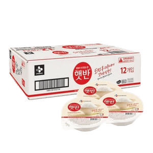 Cooked White Rice Box 7.4oz(210g) 12 Ea