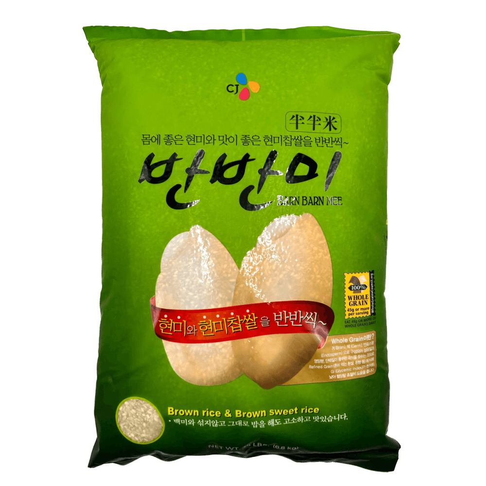 Brown & Brown Sweet Rice 15lb (6800g) - H Mart