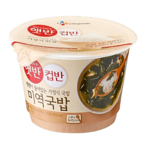 Cooked White Rice with Seaweed Soup 5.9oz (167g)