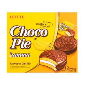Choco Pie Banana 0.98oz(28g) 12 Pcs