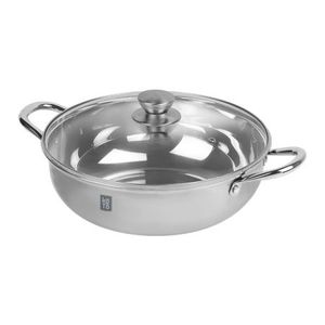 Premium Stainless Steel Shabushabu Pot (Single) 11.81in(30cm)