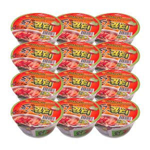 Kimchi Flavor Bowl Noodle Soup With Soy Peptide 3.03oz(86g) 12 Cups