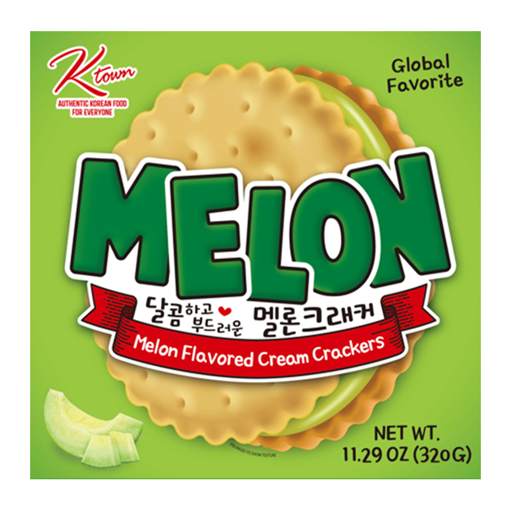 Buy K-Town Melon Flavored Cream Crackers 11.29oz (320g) | HMart