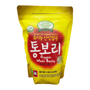 Organic Whole Barley 3lb(1.36kg)