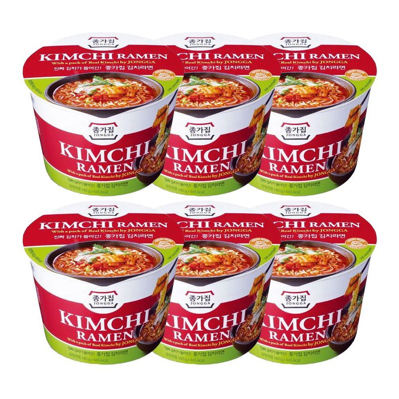 Kimchi Ramen 4.23oz(140g) 6 Cups - H Mart