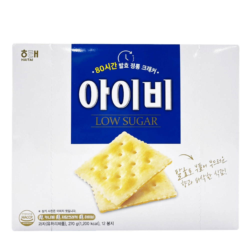 Ivy Cracker(Low Sugar) 0.8oz(23g) x 12 packs - H Mart