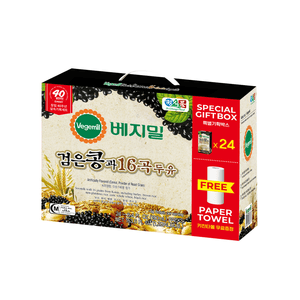 Blackbean&16grain Soymilk+paper Towel 190ml