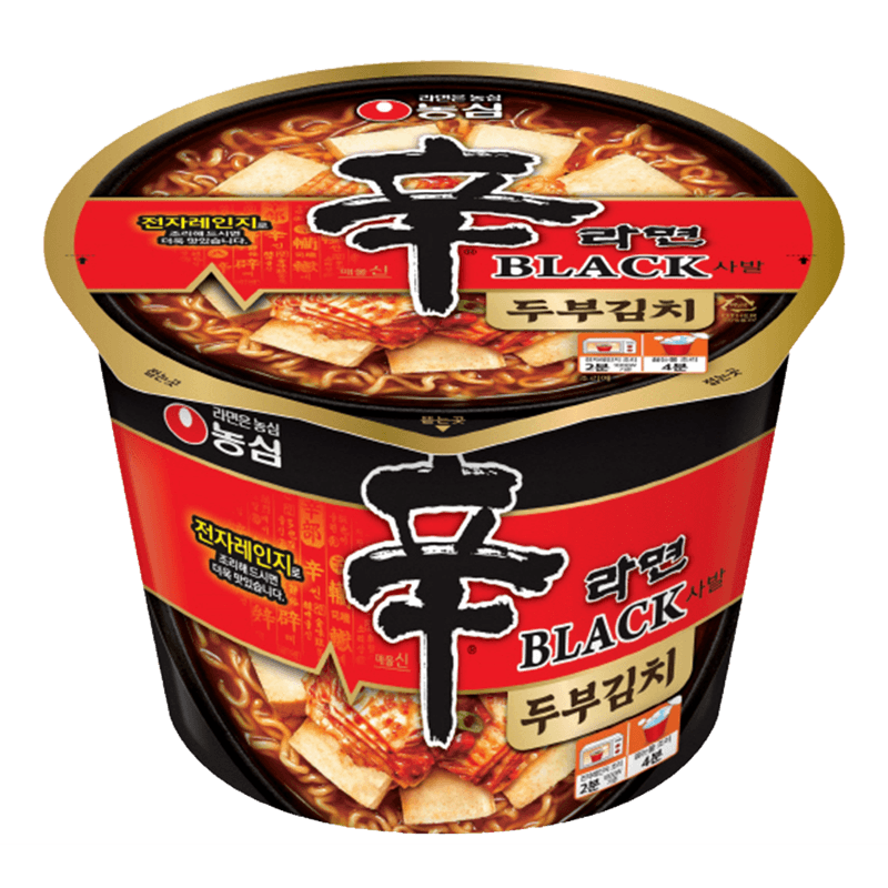 Shin Ramyun Black Tofu & Kimchi 3.31oz(94g) - H Mart