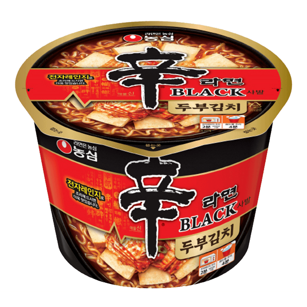 Shin Ramyun Black Tofu & Kimchi 3.31oz(94g) - H Mart