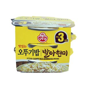Cooked Brown Rice 7.4oz(210g) 3 Packs