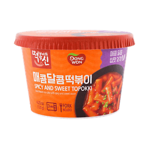 Spicy & Sweet Cup Topokki 4.23oz(120g)