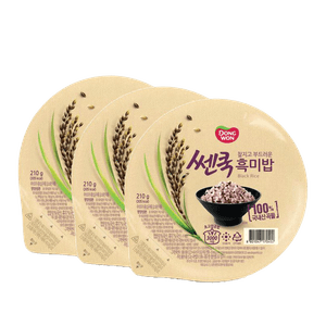 Dongwon Cooked Black Rice 3 Pack 210g*3